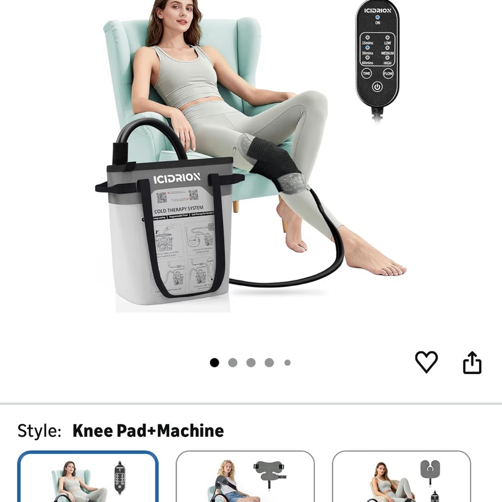ICEDRION Cold Therapy System with Knee Pad